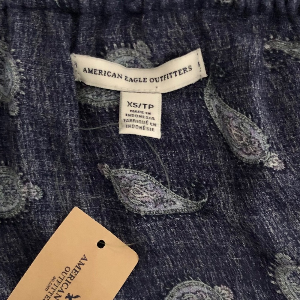 NWT American Eagle Navy Off-Shoulder Tank Top - Picture 13 of 13